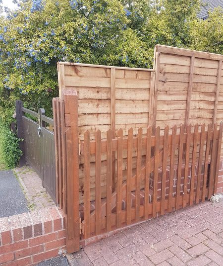 Fence Installation with Gate