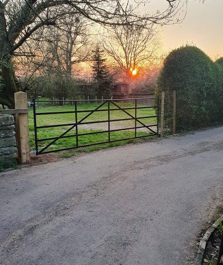 Gate with Sunset